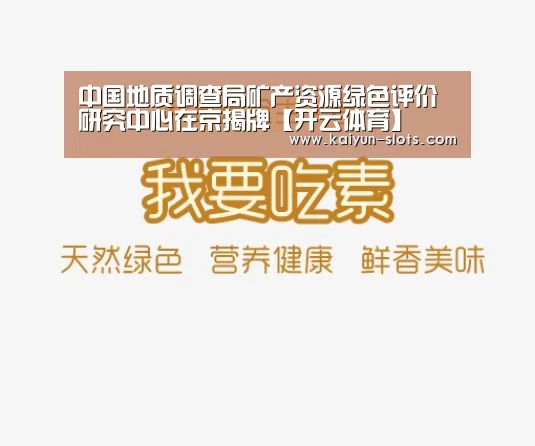 中国地质调查局矿产资源绿色评价研究中心在京揭牌【开云体育】(图2) 开云首页